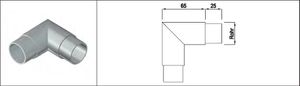 Rohrecke spitz 90° 33.7 mm geschliffen 126559 - INOXTECH-Handlauf-/Geländer-System