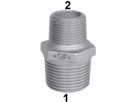 D-Nippel red. 245 V 1"- 3/4" 770 245 224 - GF verz. Tempergussfittings