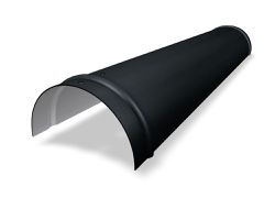 PREFA Grat- und Firstreiter glatt, 03 P.10 Schwarz 110348 - PREFA Dachsysteme