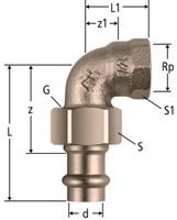 Verschraubungen NUSSBAUM Optipress-Aquaplus