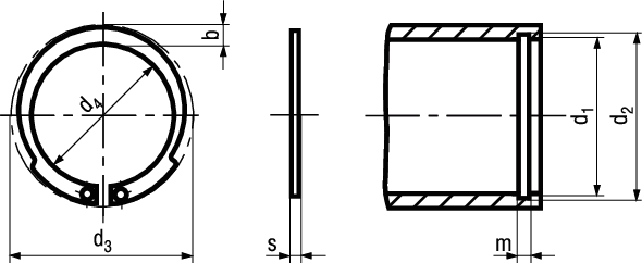 V-Sich-Ringe für Bohrungen Typ J St BN830 18 - Bossard Schrauben