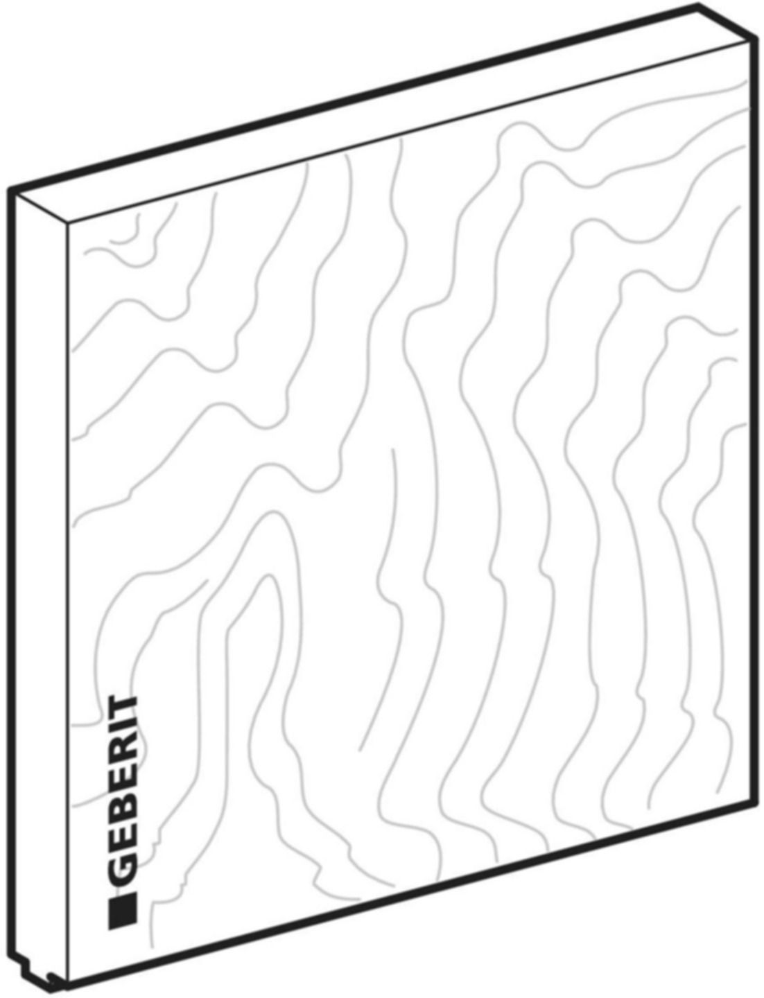 Montageplatte universell 25 x 25 x 3cm 461.221.00. - Geberit-GIS