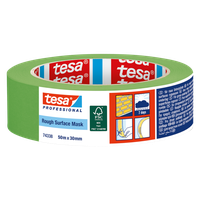 Tesa Abdeckband für raue Untergründe B= 30mm, L= 50m, 74338 - Kleben