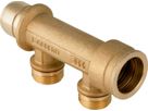 Verteiler zweifach 653.422.00.1 mit Steckanschluss - Geberit-Push Fit-Formstücke