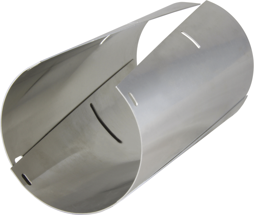 Alu Anschl.Stutzen rund 100-124 mm verstellbar - Sairlift Kaminhüte