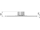 Grundplatten verz. 2-Loch M 12 120 x 40 mm 39434 - Rohrschellen-Zubehör