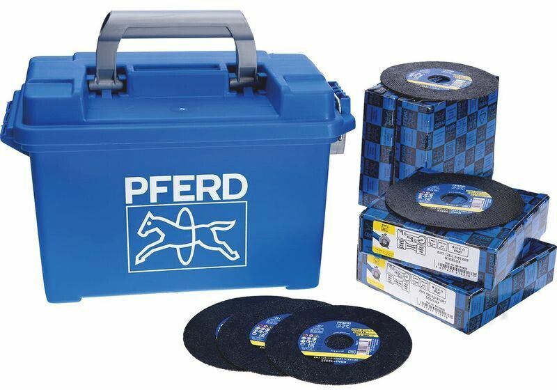 PFERD Trennscheibe EHT 125-1,0 Steelox, Ø125mm, 100 Stk. in Transportkoffer - Schleifen, Trennen