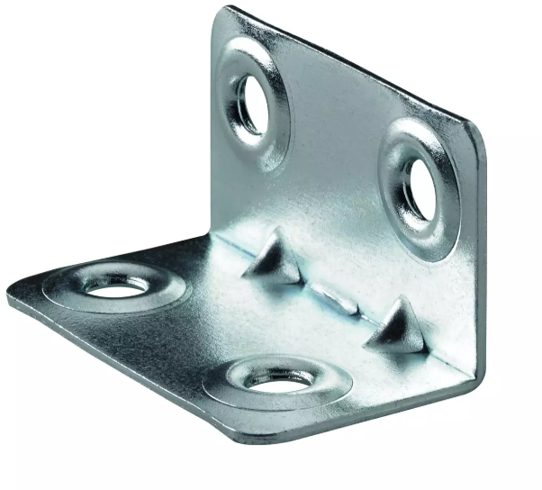 Hettich Längswinkel verzinkt, 20 x 20 x 37mm - Diverse Möbelbeschläge und Zubehör