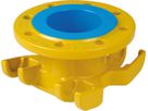 Universal-Anbohrschelle für Gas 3516 Doppelbügel, Flanschabgang DN 100 - Hawle Hausanschluss- und Anbohrarmaturen