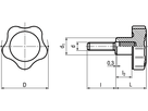 Sterngriffe Elesa® VC.692 p BN20080 166243/Ø32p-M6x20 - Bossard Schrauben