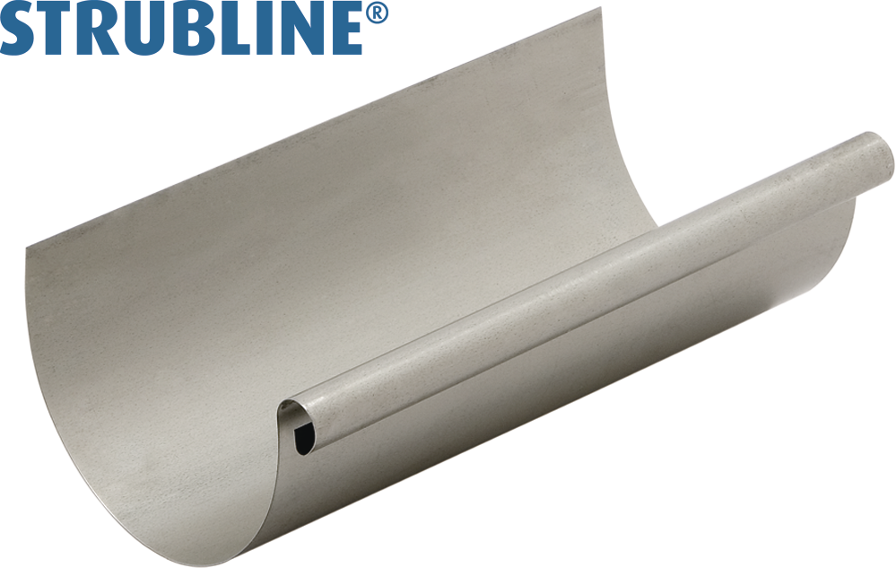 Dachrinnen 0.50 a 5 M 330 mm 100 "Strubline" - Uginox Spenglereihalbfabrikate
