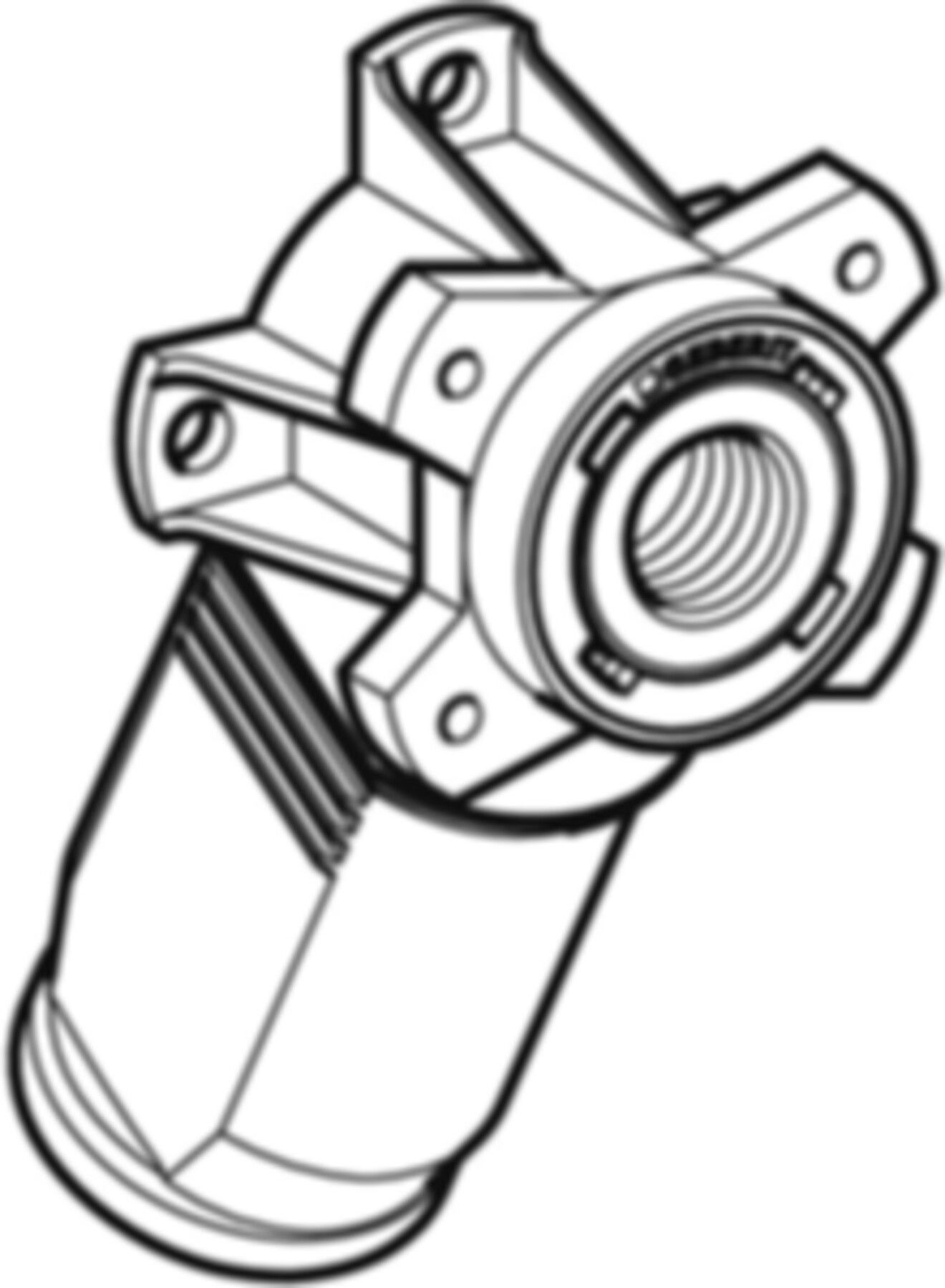 Dose 60° 20mm-1/2" 651.491.00.1 - Geberit-Push Fit-Formstücke