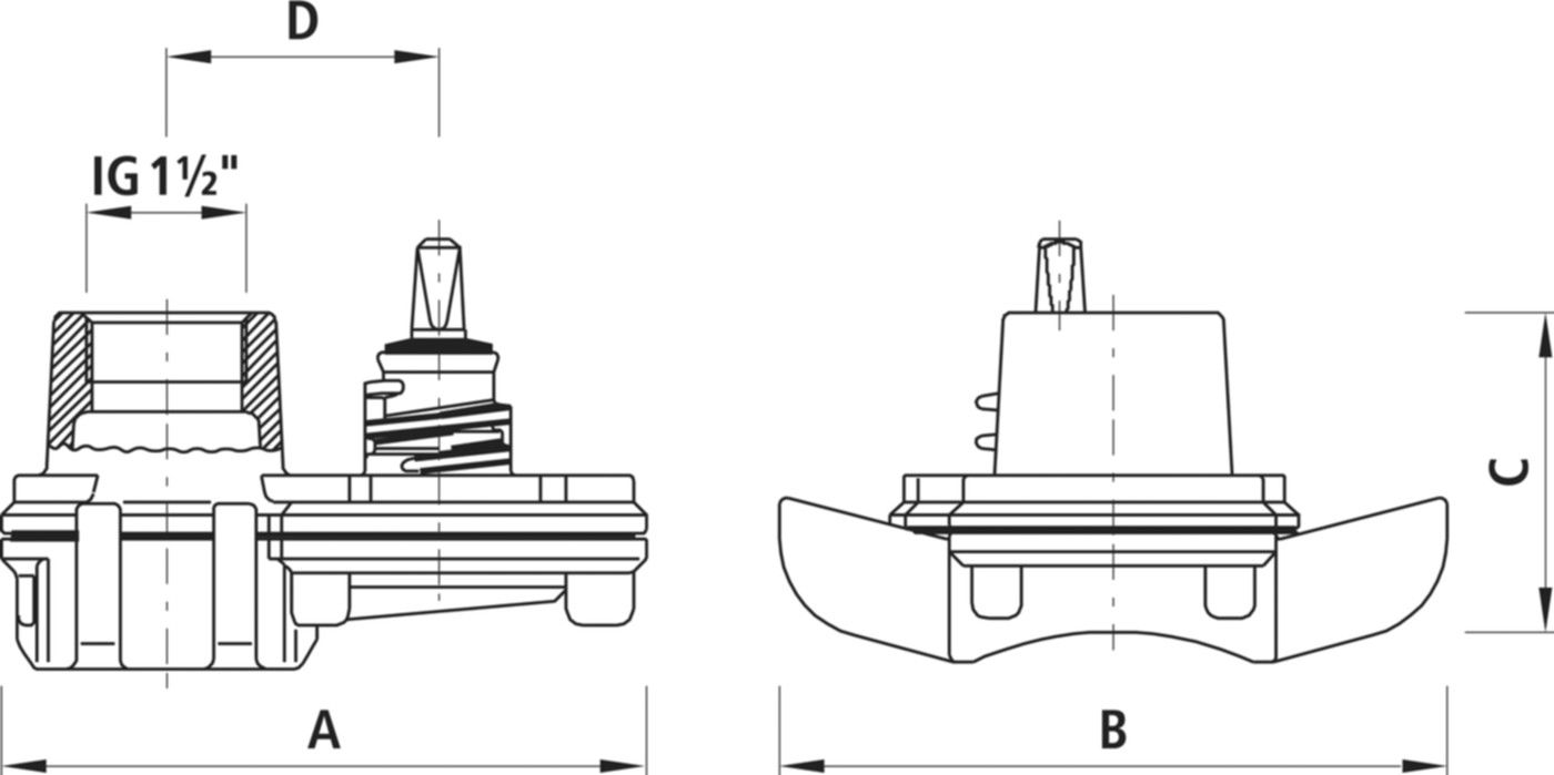 Universal-Sperrschelle Hawlinger 2400 mit Innengewinde 1 1/2" - Hawle Hausanschluss- und Anbohrarmaturen