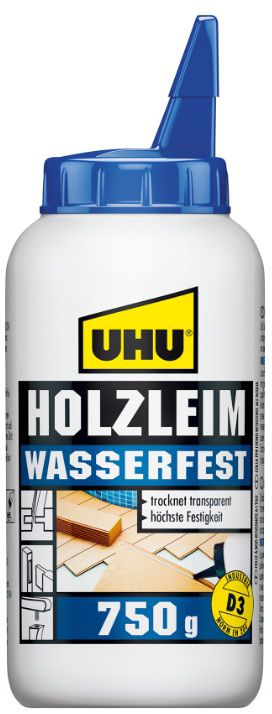 UHU Holzleim, Wasserfest 75g, in Flasche - Kleben