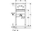 Element für Waschtisch 111.552.00.2 Typ 112, Standarmatur m/UP-Funktionsbox - Geberit-Duofix