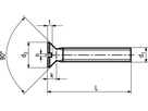 Senkschr mit Schlitz INOX A4 BN655 DIN963A M2x5 - Bossard Schrauben