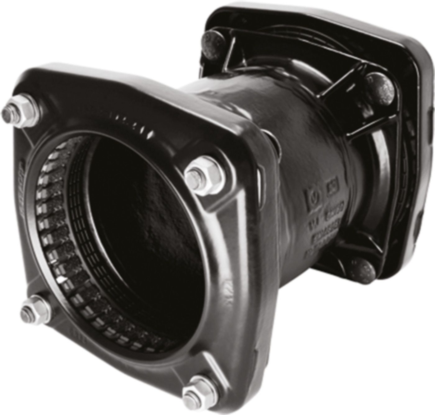 Kupplung zugfest U-Stück DN 125 Spannbereich 132,2-160,2mm 670 109 - Friagrip-Kupplungen