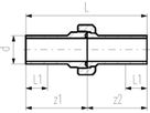 COOL-FIT Verschraubung PE/PE 50mm beidseitig Stutzenfitting 738 514 610 - GF COOL-FIT 2.0