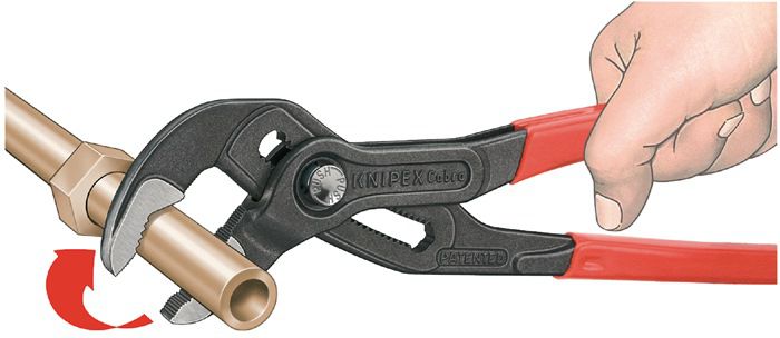 KNIPEX Wasserpumpenzange "Cobra" 8701, L= 400mm, -95mm, PVC-Griffhülle - Zangen, Schneiden