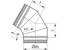 Segmentbogen 60° 355mm BFU-V - Spiralfalzrohre und Zubehör System Safe