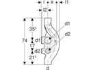 Sovent Formstück 110/110/75mm 310.049.14.1 - Geberit-PE-Silent-Formstücke