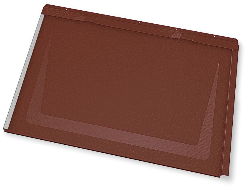 PREFA Dachplatte R.16 700 x 420mm P.10 Oxydrot STUCCO 112002 - PREFA Dachentwässerungssysteme