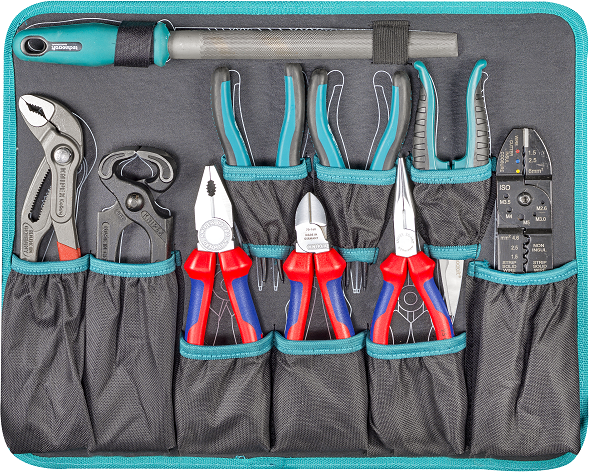 TECHNOCRAFT PP-Werkzeugkoffer "PRO TROLLEY" IP65 213 tlg., PB + KNIPEX , fahrbar , Wasserdicht - Werkzeugkoffer,Sortimentskoffer,Behälter