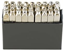 KUKKO Schlagbuchstaben-Satz Buchstaben A-Z, Schrifthöhe = 3mm - Auszeichnen