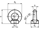 Ringmuttern Stahl C15E BN259 DIN582 M30 - Bossard Schrauben