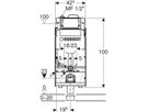 Wand-WC-Element Sigma Typ 125 461.207.00.2 mit Hygienespülung HS30, mit 1 Wasseranschl. - Geberit-GIS
