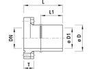Losflansch mit PE-Anschweissende 3102 DN 80 / d 110mm PN 16 - Hawle Armaturen