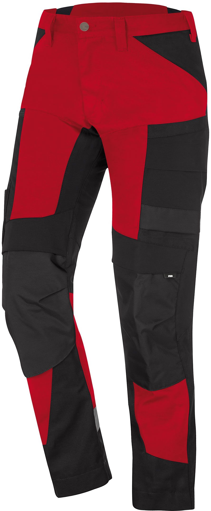 FHB LEO Arbeitshose elastisch rot-schwarz Gr. 50 - Textilien