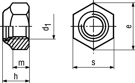 Sich-Mu niedr Form St 6 vzb BN161 DIN985 M8 - Bossard Schrauben