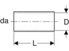 Schutzrohrkupplung 20mm 651.022.00.1 - Geberit-Push Fit-Formstücke