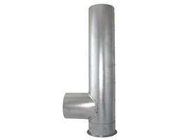 Kapselknie verzinkt 105mm 826 - Ofenrohre und Zubehör