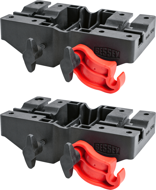 BESSEY Multifunktionshalterung STE-MH-SET 2tlg. Passend zu Deckenstützen STE und ST - Bauwerkzeuge
