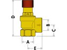 Sicherheitsventil 530 2.5 bar 1" - Caleffi Programm