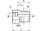 Übergangsnippel SO 40040 8- 3/8" - Serto-Programm M/G