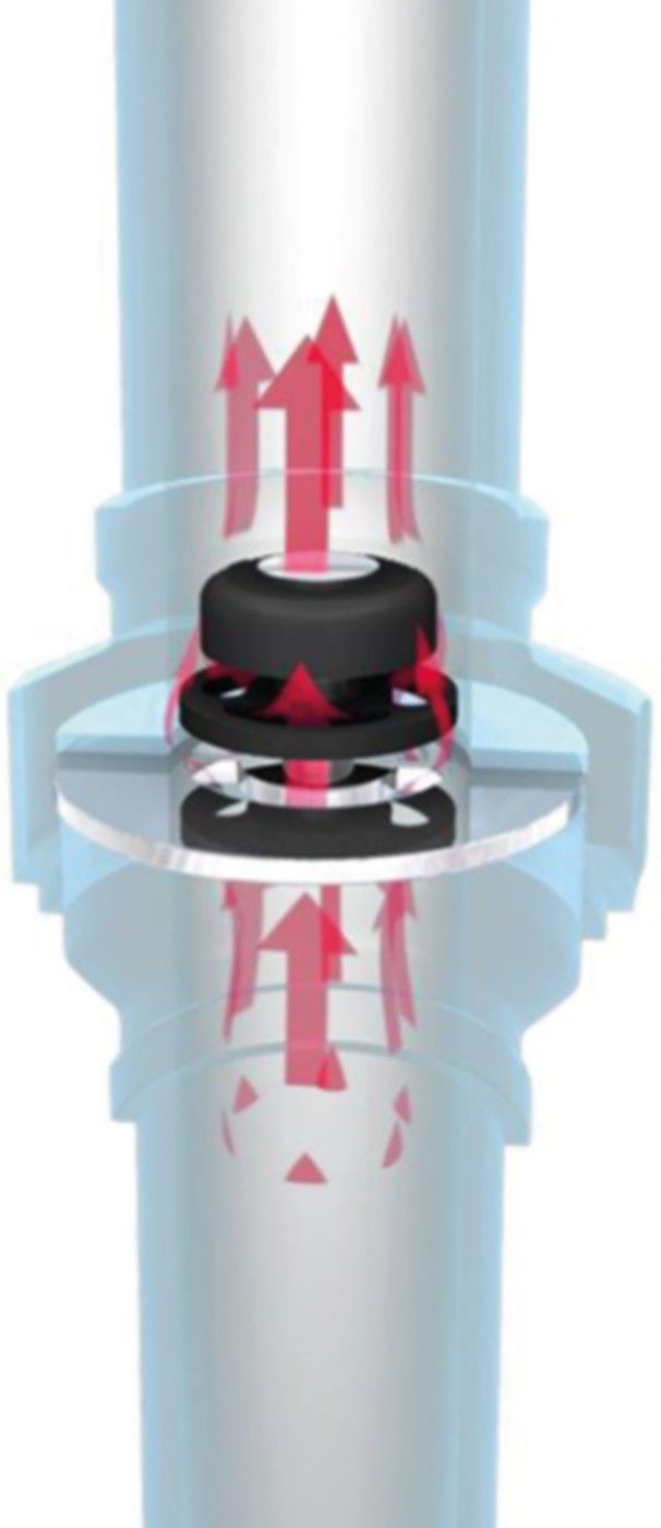 Schwerkraftbremse PowerFlow PF-TL DN 25 G 1" d 30.0 mm PN 6/10 - Ticom Therm-Stop