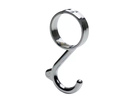 Hettich Schrankrohr-Haken verchromt, für Schrankrohr D = 25mm, à 2 Stk - Diverse Möbelbeschläge und Zubehör