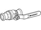 Kugelhahn 42mm 94927 mit Betätigungshebel - Geberit Systemventile / Armaturen