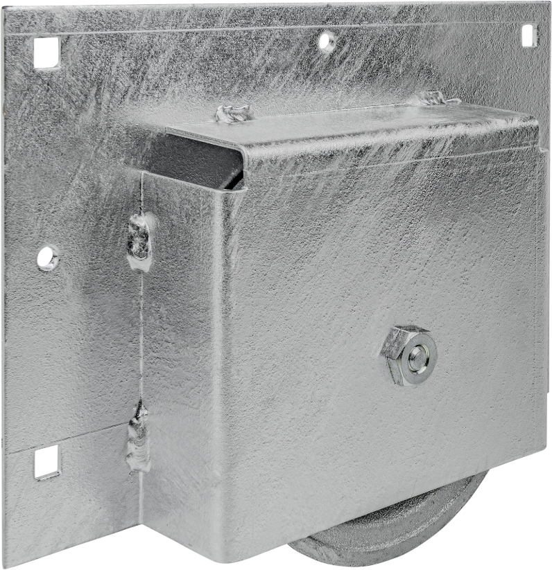 WEBI Schiebetorrolle, zum Einlassen D=150mm, verzinkt - Schiebetür- und Schiebetorbeschläge