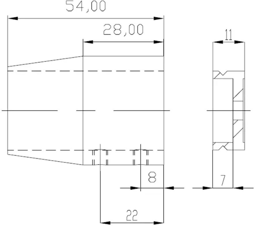 Handlaufsteckrohr  verdeckt 2-teilig 33.7 mm , geschliffen 1.4301 126921 - INOXTECH-Handlauf-/Geländer-System