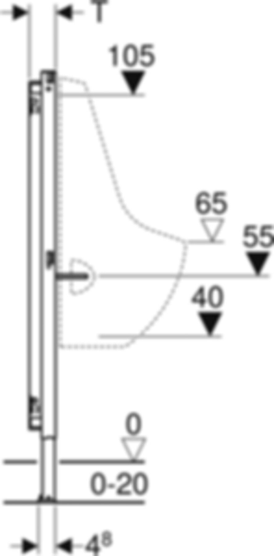 Duofix Urinal-Element Standard 1/2" Typ 112 111.629.00.2 - Geberit-Duofix