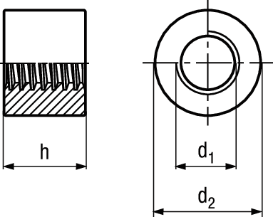 Muttern Trapezgew rund ~1,5d St 5 BN421 TR36x6 - Bossard Schrauben
