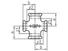 Kreuz red. 180 V 11/4"- 1" 770 180 218 - GF verz. Tempergussfittings
