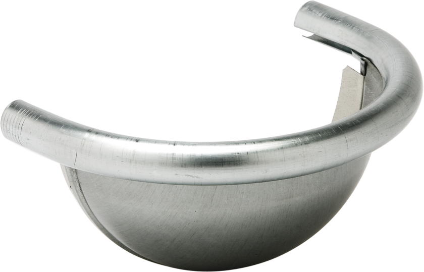 Kugelboden zum Anlöten 250 mm 130 - Zink Spenglereihalbfabrikate