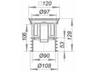 Bodenablauf Pronto Plus mit Edelstahl-Rost begehbar 300 Kg DN 100 3-700032 - SCHACO Entwässerungstechnik