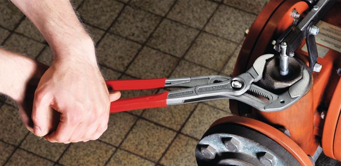 KNIPEX Wasserpumpenzange "Cobra" 8701, L= 400mm, -95mm, PVC-Griffhülle - Zangen, Schneiden