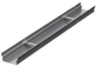 Parkingrinne V2A inkl.Strebe m.Gewinde L=2000mm, H=100mm, B=132mm - BGS Vollguss- / Edelstahlrinnen